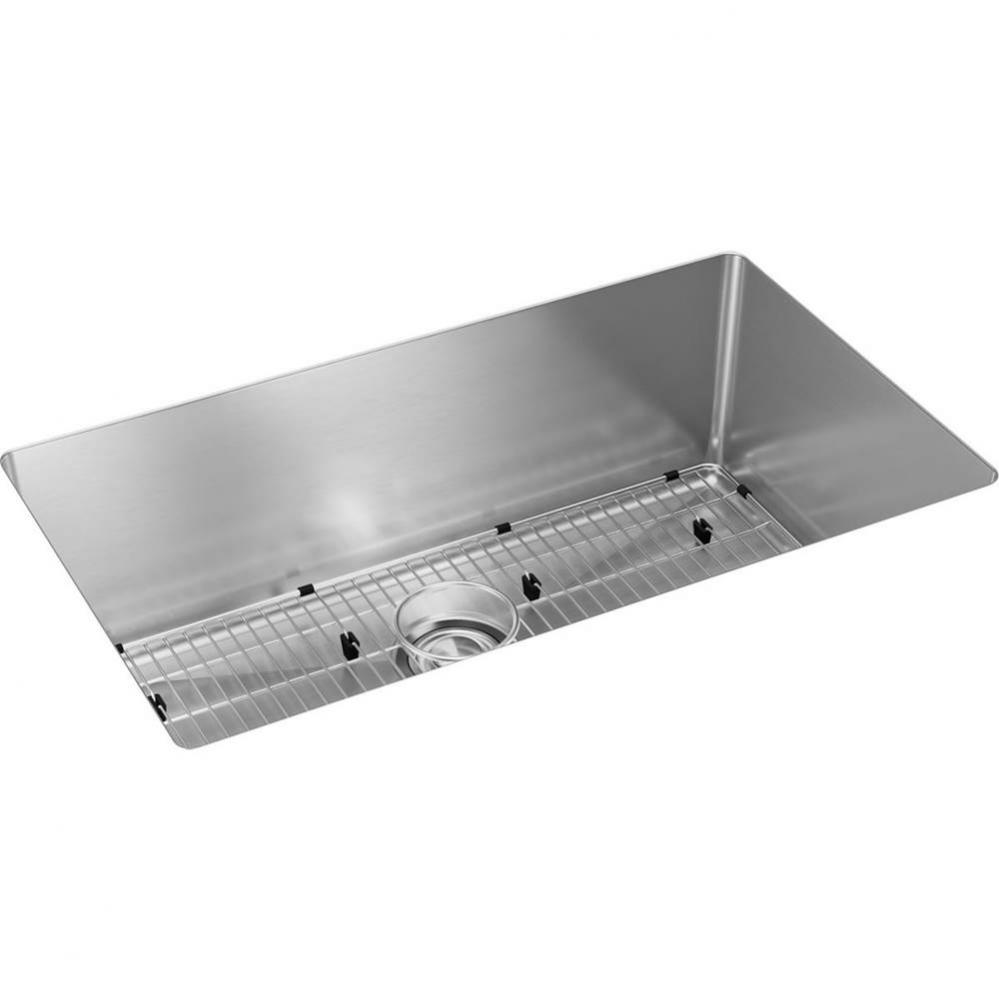 16 Gauge Stainless Steel 32.5'' x 18'' x 10'' Single Bowl Undermount