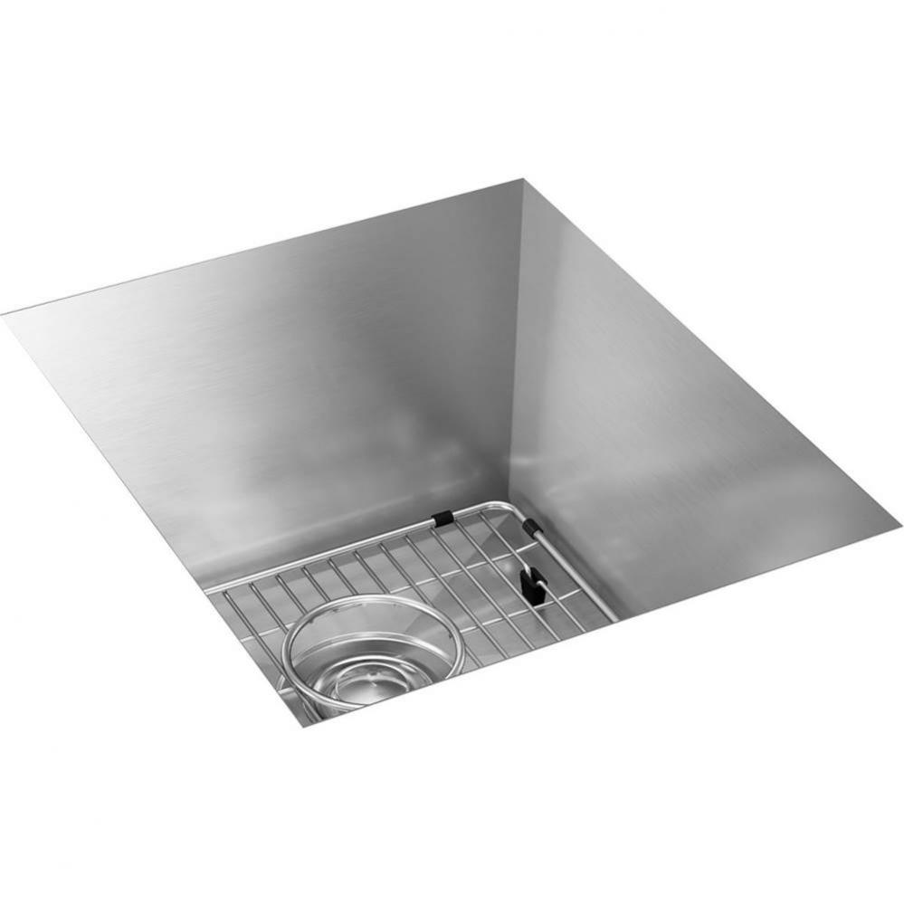 Crosstown 16 Gauge Stainless Steel 16'' x 18-1/2'' x 10'', Single Bo