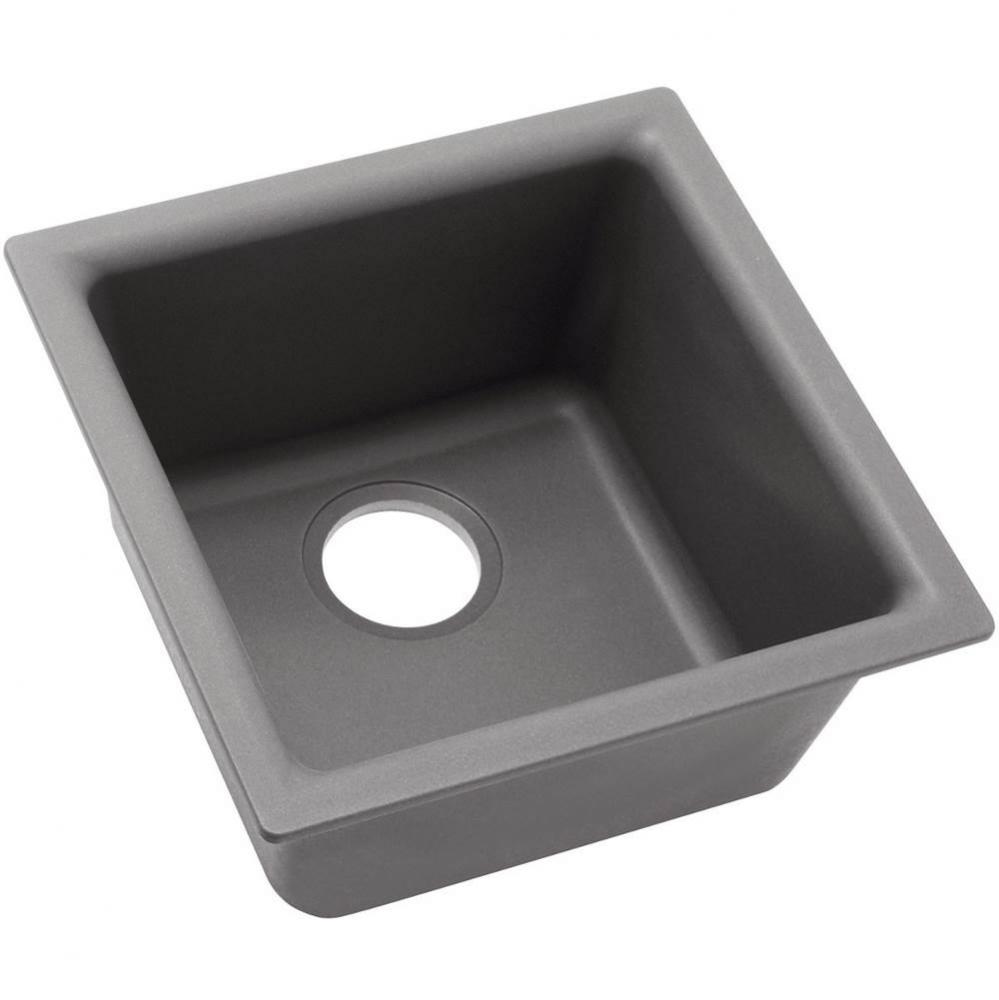 Quartz Classic 15-3/4'' x 15-3/4'' x 7-11/16'' Single Bowl Dual Moun