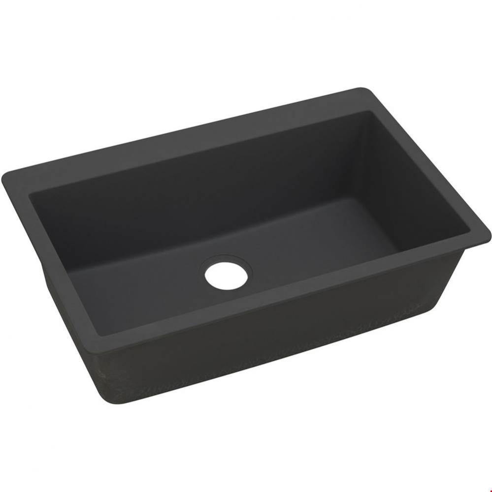 Quartz Classic 33'' x 20-7/8'' x 9-7/16'', Single Bowl Drop-in Sink,