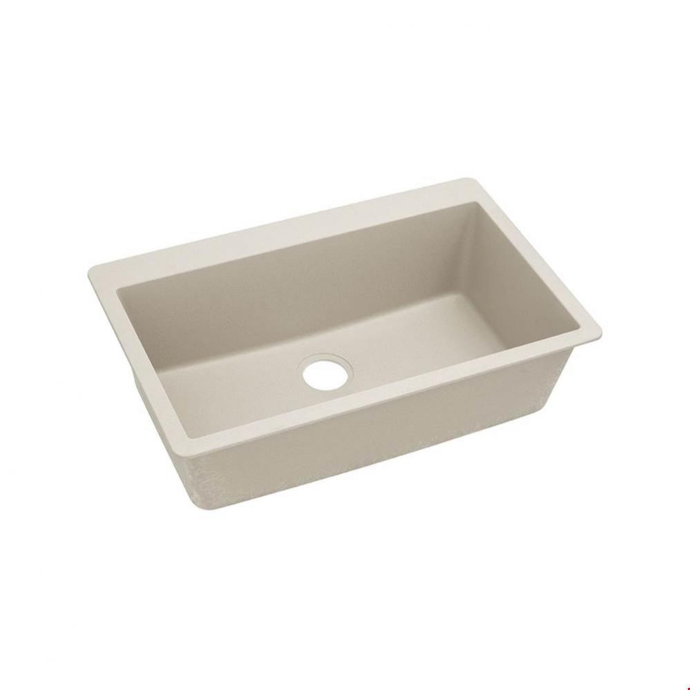 Quartz Classic 33'' x 20-7/8'' x 9-7/16'', Single Bowl Drop-in Sink,