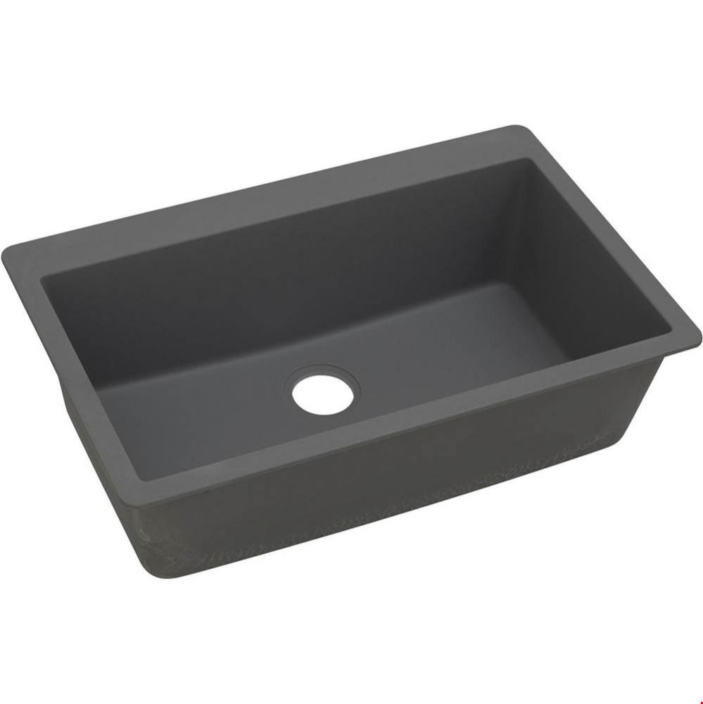 Quartz Classic 33'' x 20-7/8'' x 9-7/16'', Single Bowl Drop-in Sink,