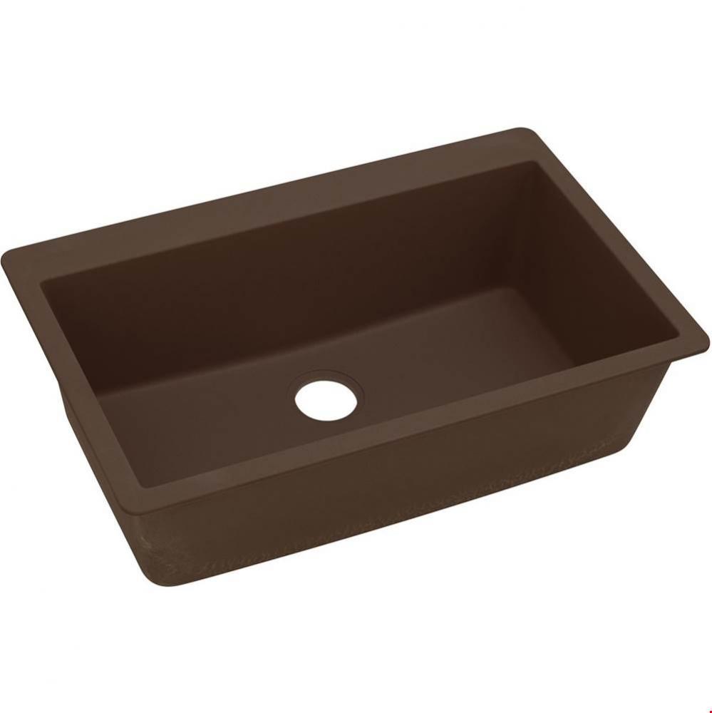 Quartz Classic 33'' x 20-7/8'' x 9-7/16'', Single Bowl Drop-in Sink,