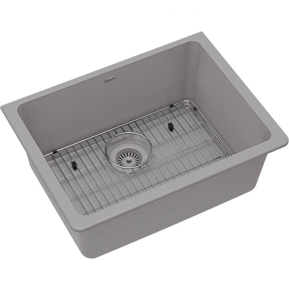 Quartz Classic 24-5/8'' x 18-1/2'' x 9-1/2'', Single Bowl Undermount