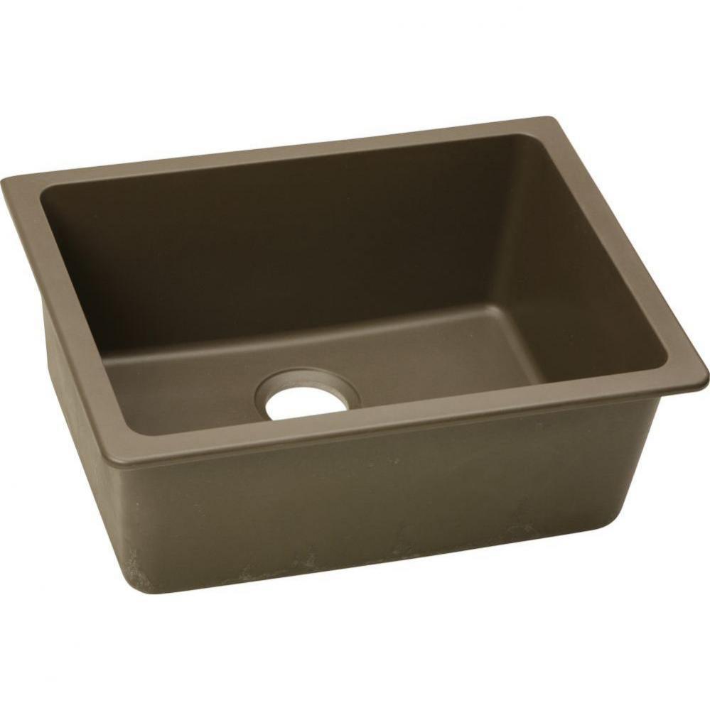 Quartz Classic 24-5/8'' x 18-1/2'' x 9-1/2'' Single Bowl Undermount