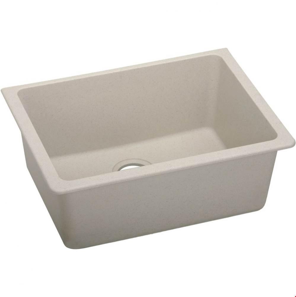 Quartz Classic 24-5/8'' x 18-1/2'' x 9-1/2'', Single Bowl Undermount