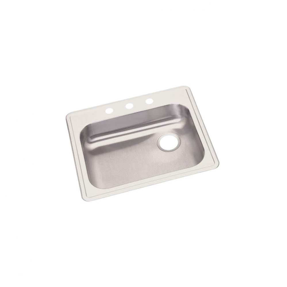 Dayton Stainless Steel 25'' x 22'' x 5-3/8'', Single Bowl Drop-in Si