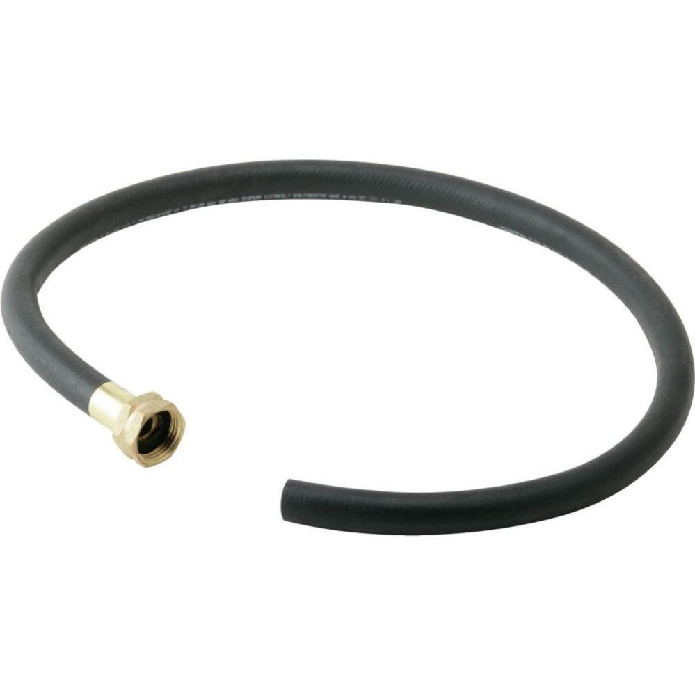 36'' Black Heavy Duty Rubber Hose with Standard Female Faucet Hose Connection on One End