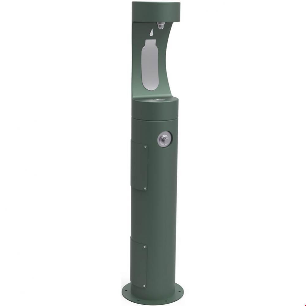 Outdoor ezH2O Bottle Filling Station Pedestal, Non-Filtered Non-Refrigerated Freeze Resistant Ever