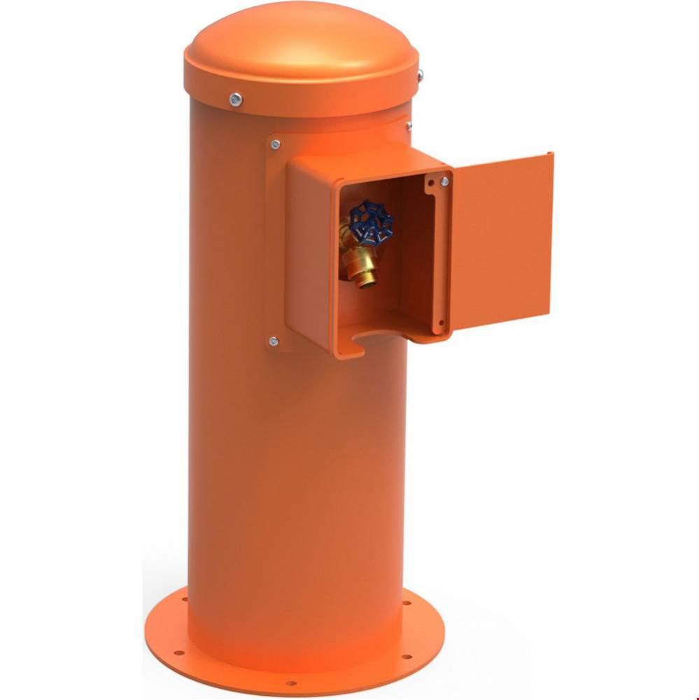 Yard Hydrant with Locking Hose Bib Non-Filtered, Non-Refrigerated Orange