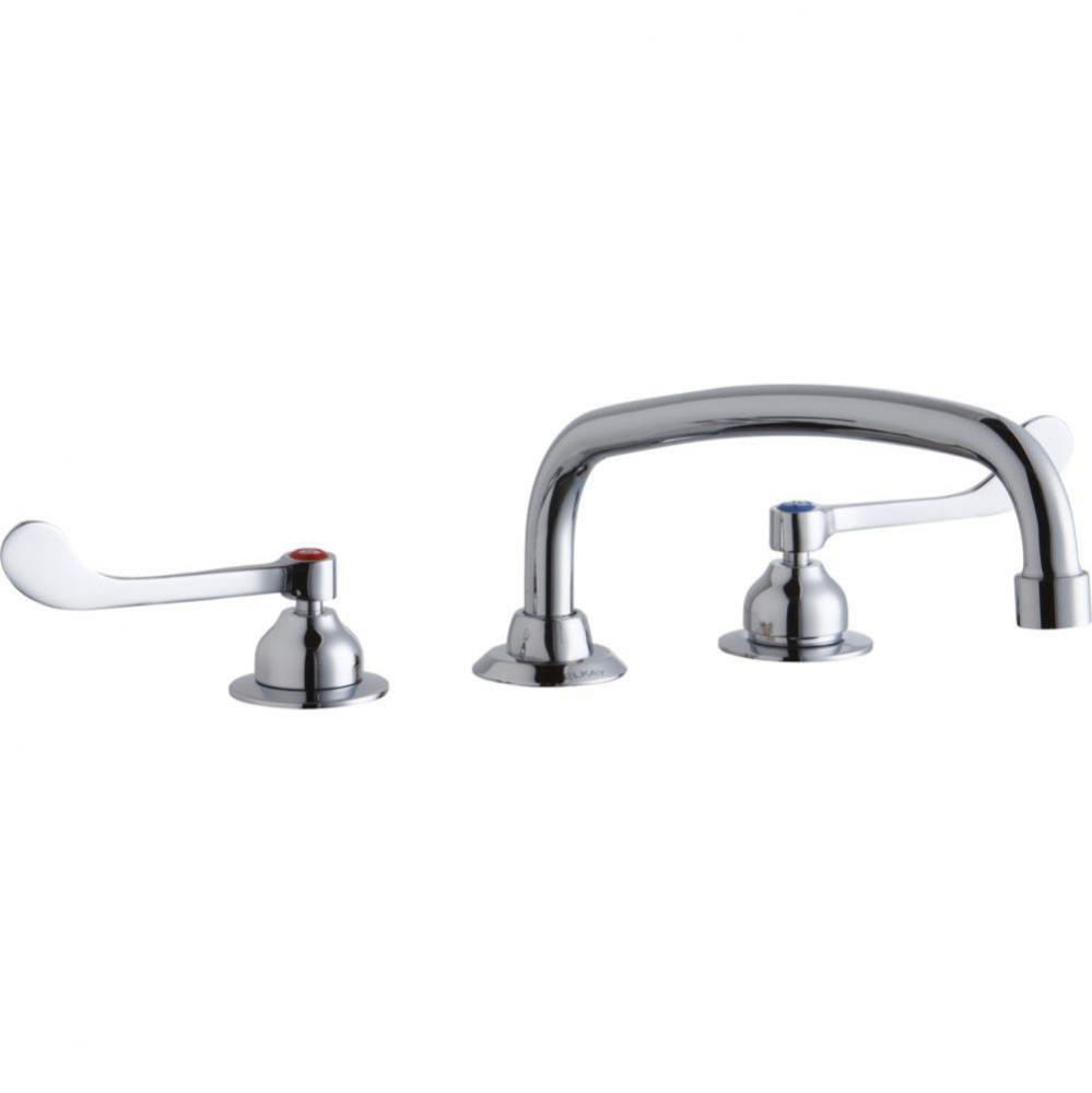 8'' Centerset with Concealed Deck Faucet with 14'' Arc Tube Spout 6'&apos