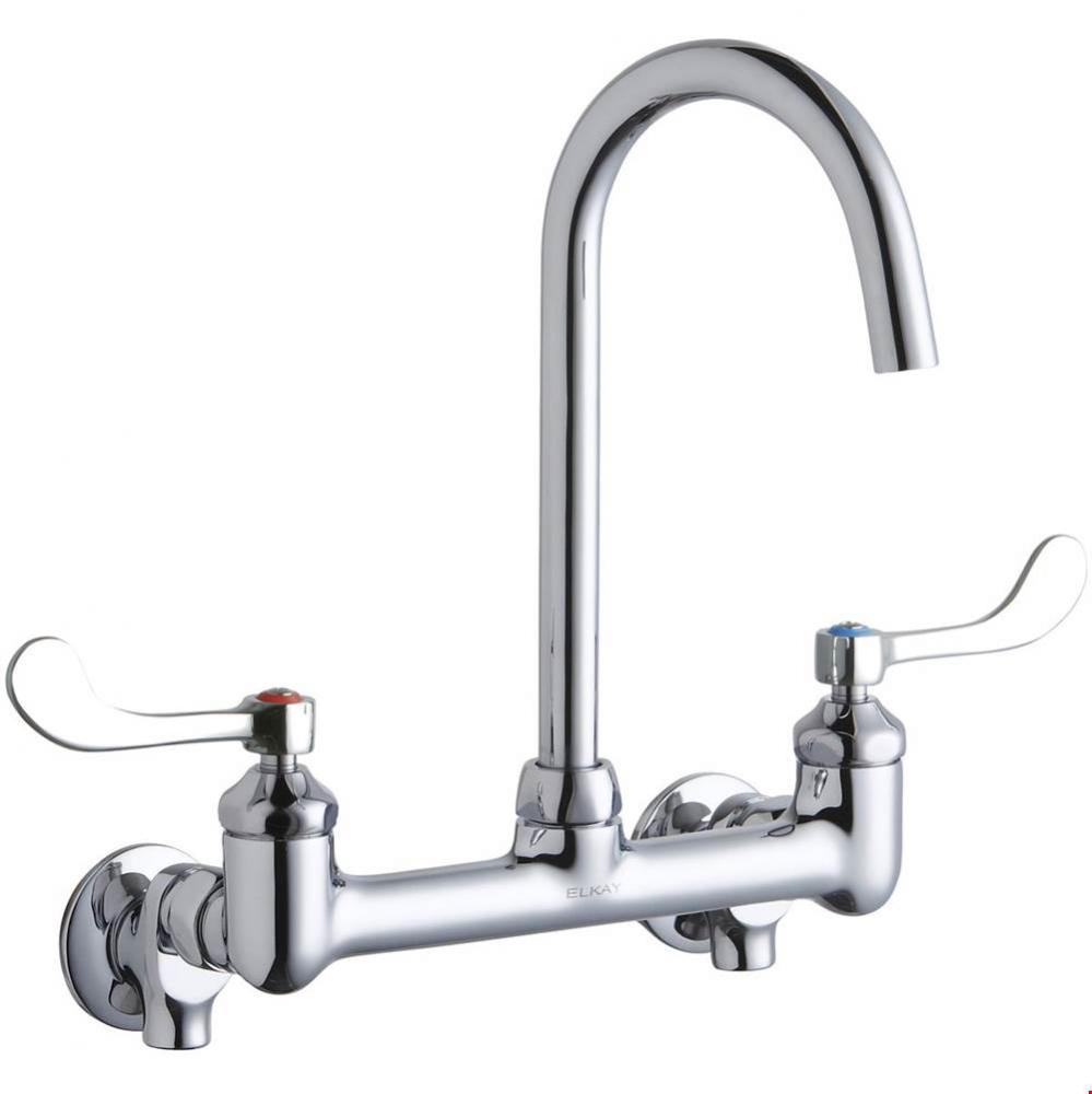 8'' Centerset Deck Mount Laminar Flow Faucet w/5'' Gooseneck Spout 4'&apo