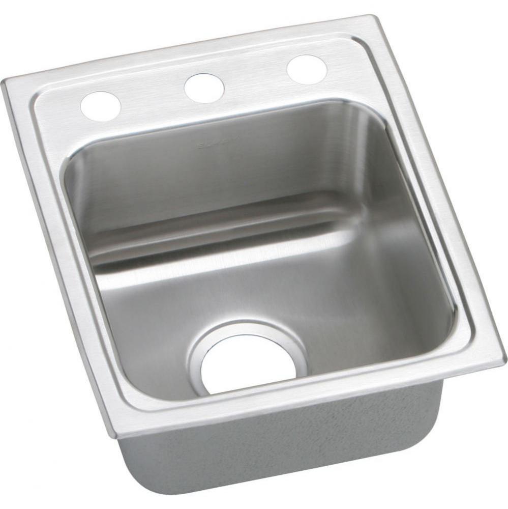 18 Gauge Stainless Steel 15'' x 17.5'' x 6'' Single Bowl Drop-in Kit