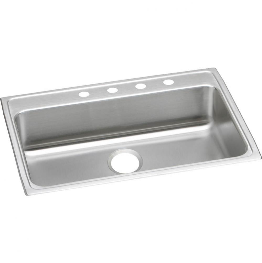 Lustertone Classic Stainless Steel 31'' x 22'' x 4'', Single Bowl Dr