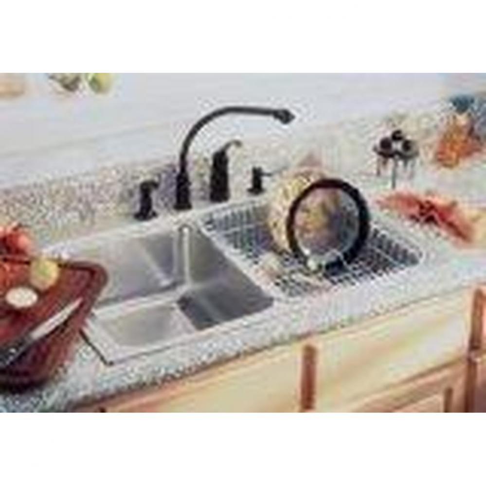 18 Gauge 33'' X 22'' X 4'' Double Bowl Kitchen Sink