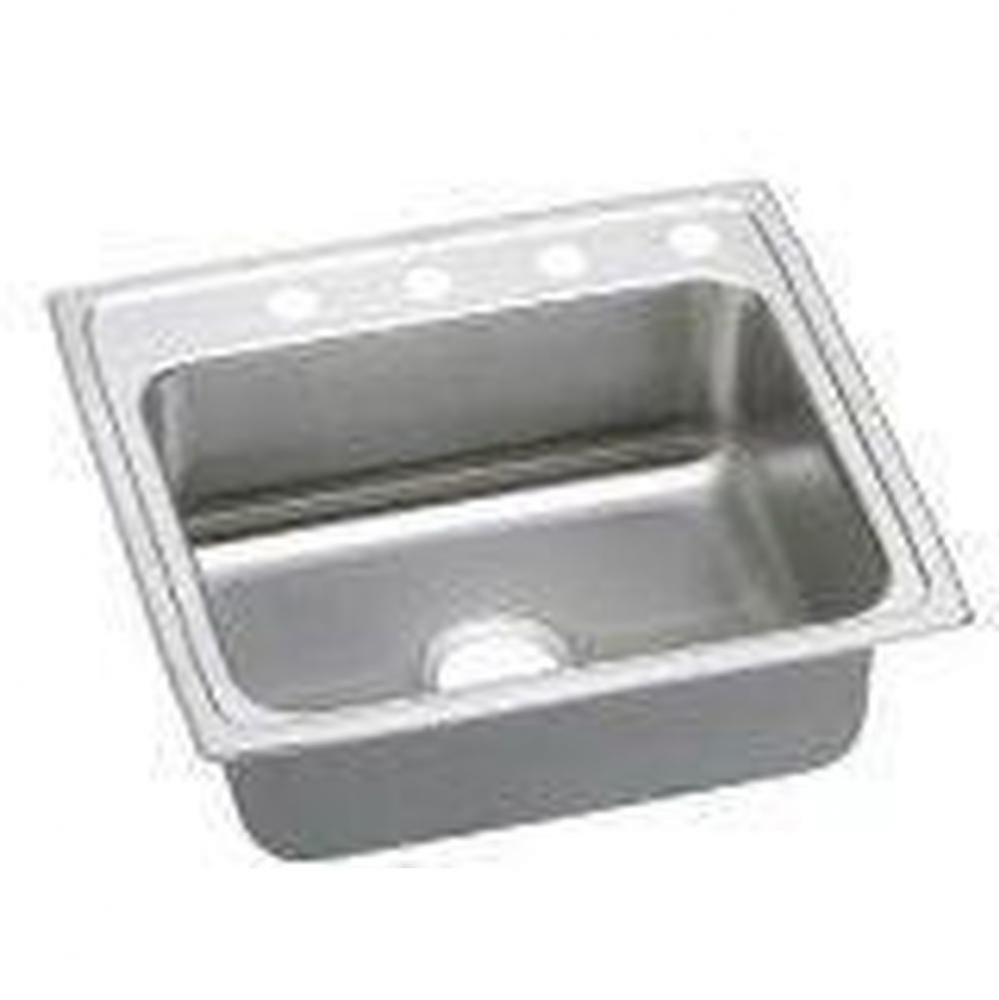 18 Gauge 19.5'' X 19'' X 5'' Single Bowl Kitchen Sink