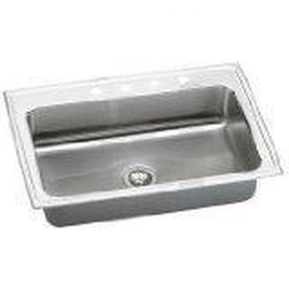 18 Gauge 33'' X 22'' X 7.625'' Single Bowl Kitchen Sink