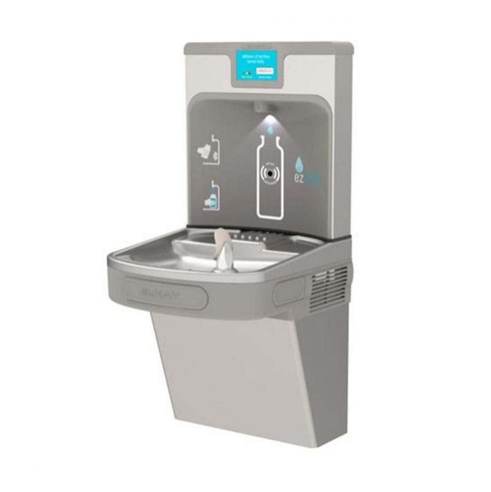 Enhanced EZH2O Bottle Filling Station and Single ADA Cooler, Filtered Refrigerated Light Gray