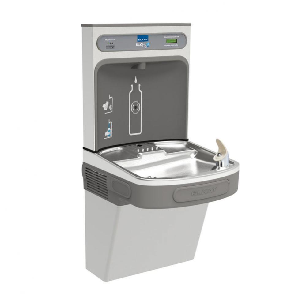 ezH2O Bottle Filling Station with Single ADA Cooler, Filtered Non-Refrigerated Stainless