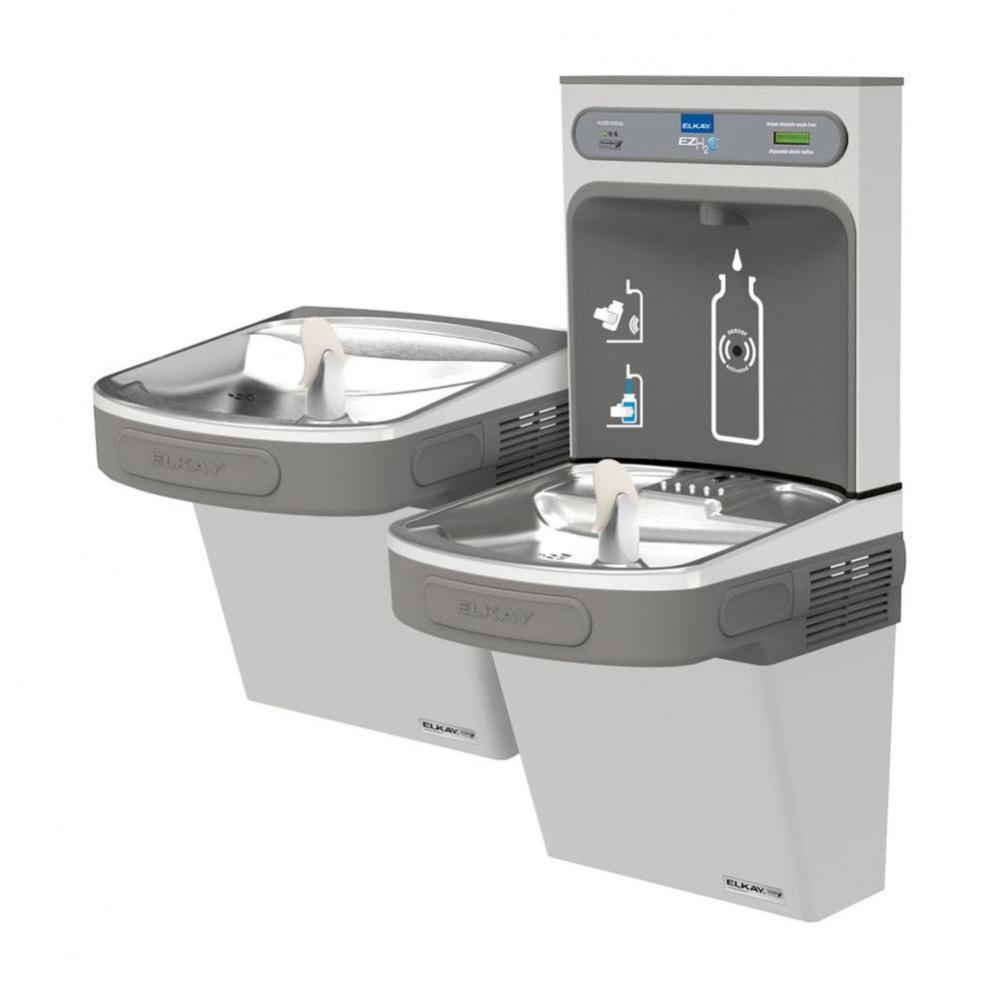 ezH2O Bottle Filling Station and Versatile Bi-Level ADA Cooler, Filtered Refrigerated Stainless