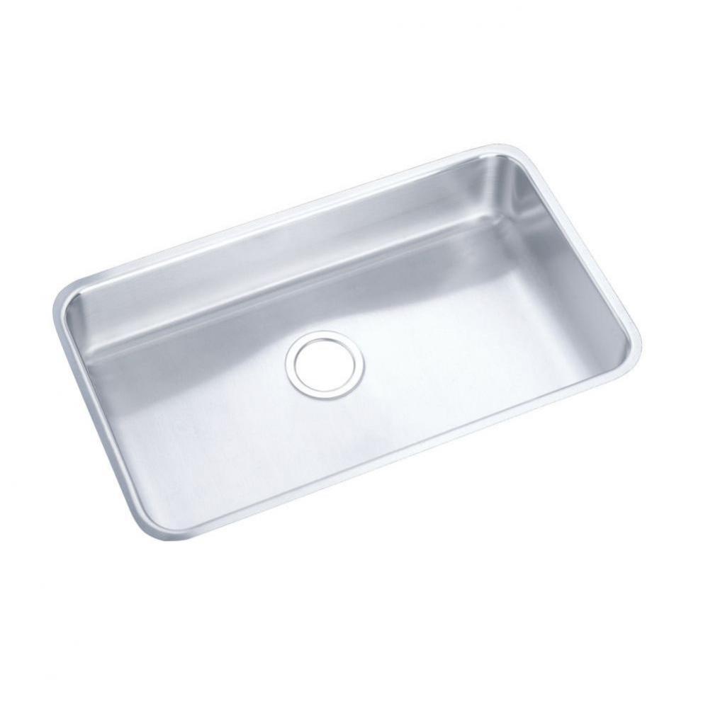 Pursuit Stainless Steel 30-1/2'' x 18-1/2'' x 7-1/2'', Single Bowl U