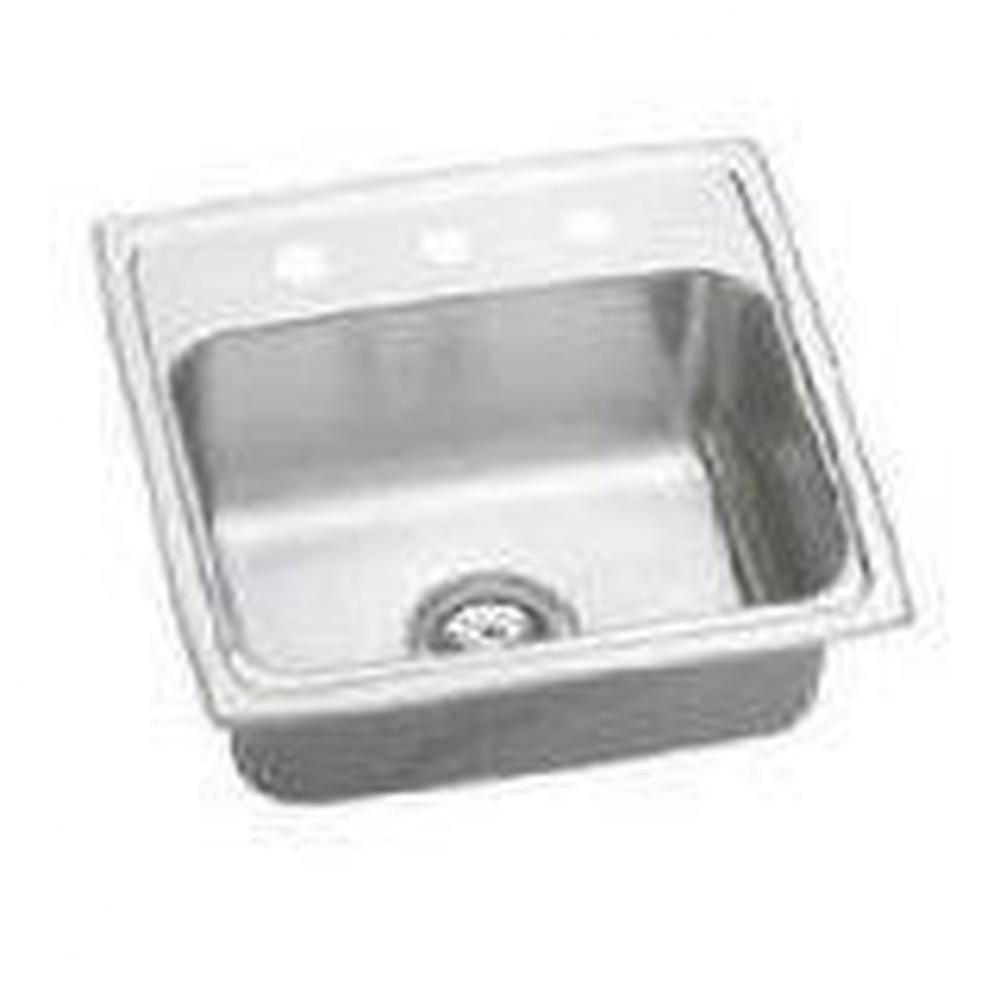 20 Gauge 19.5'' X 19'' X 5.5'' Single Bowl Sink