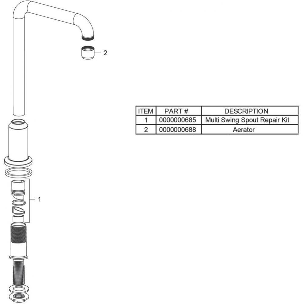 Elkay 10-3/4'' Spout