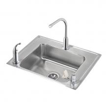 Elkay DRKAD282250LC - Lustertone Classic Stainless Steel 28'' x 22'' x 5'', Single Bowl Dr