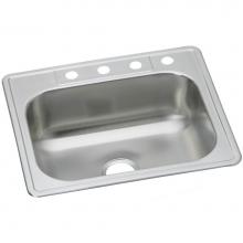 Elkay DSEW40133220 - Dayton Stainless Steel 33'' x 22'' x 8-1/16'', Equal Single Bowl Dro