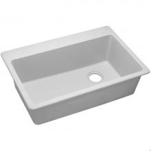 Elkay ELG13322WH0 - Quartz Classic 33'' x 22'' x 9-1/2'', Single Bowl Drop-in Sink, Whit