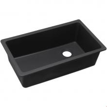 Elkay ELGU13322BK0 - Quartz Classic 33'' x 18-3/4'' x 9-1/2'', Single Bowl Undermount Sin