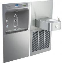 Elkay EZWS-SS8K - ezH2O Bottle Filling Station and Soft Sides Single Fountain, Non-Filtered Refrigerated Stainless