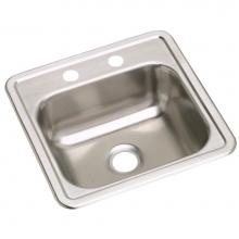 Elkay K115153 - Dayton Stainless Steel 15'' x 15'' x 5-3/16'', Single Bowl Drop-in B