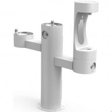 Elkay LK4430BF1LFRKWHT - Outdoor ezH2O Lower Bottle Filling Station Tri-Level Pedestal, Non-Filtered Non-Refrigerated FR Wh