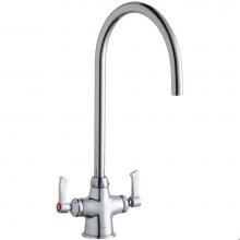 Elkay LK500LGN08L2 - Single Hole with Concealed Deck Laminar Flow Faucet with 8'' Gooseneck Spout 2'&apo