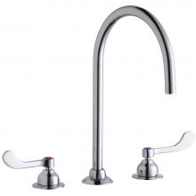 Elkay LK800LGN08T4 - 8'' Centerset with Concealed Deck Laminar Flow Faucet with 8'' Gooseneck Spout