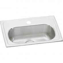 Elkay LMR2013MR2 - Lustertone Classic Stainless Steel 19-1/2'' x 13'' x 6-1/8'', Single