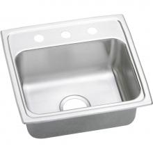 Elkay LRQ1918MR2 - 18 Gauge Stainless Steel 19'' x 18'' x 7.625'' Single Bowl Top Mount