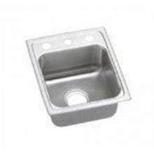 Elkay LRAD151760X - 18 Gauge 15'' X 17.5'' X 6'' Single Bowl Bar/Prep Sink