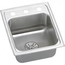 Elkay LRADQ151765PD2 - Lustertone Classic Stainless Steel 15'' x 17-1/2'' x 6-1/2'', 2-Hole