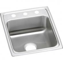 Elkay LRAD172040MR2 - Lustertone Classic Stainless Steel 17'' x 20'' x 4'', MR2-Hole Singl