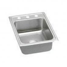 Elkay LRAD172265X - 18 Gauge 17'' X 22'' X 6.5'' Single Bowl Kitchen Sink