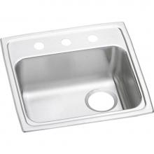 Elkay LRAD191865RMR2 - Lustertone Classic Stainless Steel 19'' x 18'' x 6-1/2'', MR2-Hole S