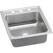 Elkay LRADQ202250MR2 - Lustertone Classic Stainless Steel 19-1/2'' x 22'' x 5'', MR2-Hole S