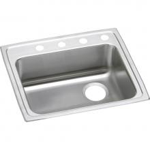 Elkay LRAD221965R5 - Lustertone Classic Stainless Steel 22'' x 19-1/2'' x 6-1/2'', Single