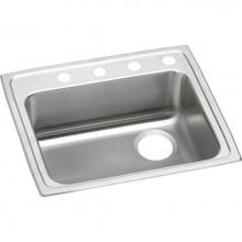 Elkay LRAD252155R0 - Elkay Lustertone Stainless Steel 25'' x 21-1/4'' x 5-1/2'', Single B