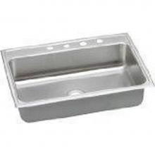 Elkay LRAD312265X - 18 Gauge 31'' X 22'' X 6.5'' Single Bowl Kitchen Sink