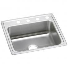 Elkay PSR25212 - 20 Gauge Stainless Steel 25'' x 21.25'' x 7.5'' Single Bowl Drop-in