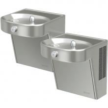 Elkay LVRCHDTL8SC - Cooler Bi-Level Wall Mount ADA Filtered Refrigerated Stainless