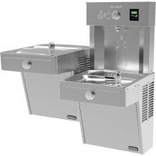 Elkay VRCTL8WSK - ezH2O Vandal-Resistant Bottle Filling Station, and Bi-Level Cooler, Non-Filtered Refrigerated Stai